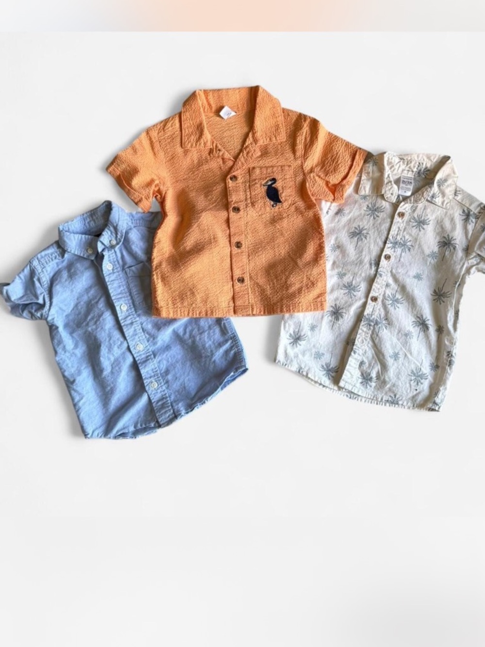Kids Short-Sleeve Button Shirts - Casual Summer Top